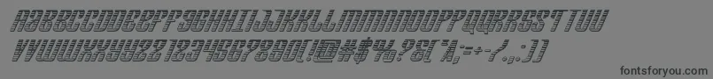 フォントDepartmenthchromeital – 黒い文字の灰色の背景