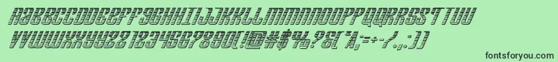 Departmenthchromeital Font – Black Fonts on Green Background