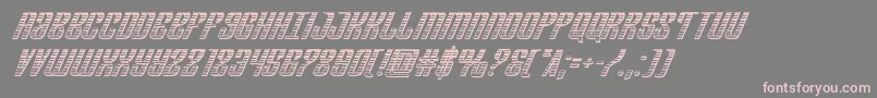 Departmenthchromeital Font – Pink Fonts on Gray Background