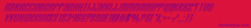 Departmenthchromeital Font – Purple Fonts on Red Background