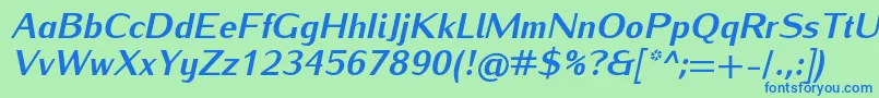 fuente IwonaheavyItalic – Fuentes Azules Sobre Fondo Verde