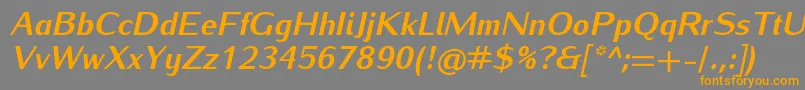 fuente IwonaheavyItalic – Fuentes Naranjas Sobre Fondo Gris