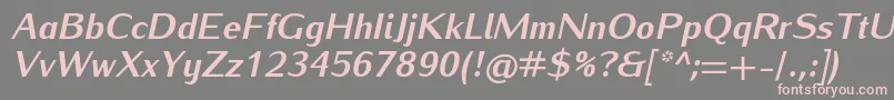 fuente IwonaheavyItalic – Fuentes Rosadas Sobre Fondo Gris