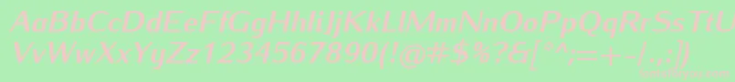 fuente IwonaheavyItalic – Fuentes Rosadas Sobre Fondo Verde
