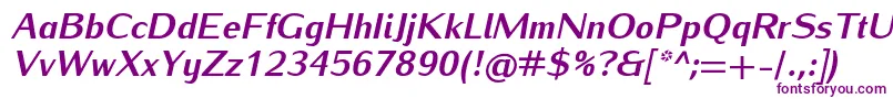 Police IwonaheavyItalic – polices violettes