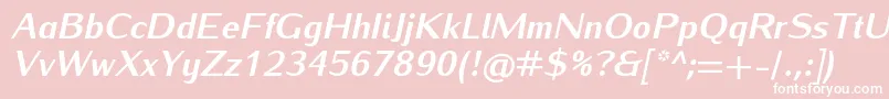 IwonaheavyItalic Font – White Fonts on Pink Background