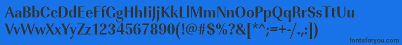Lisätietoja UrwimperialtextnarBold-fontista UrwimperialtextnarBold-fontti – mustat fontit sinisellä taustalla