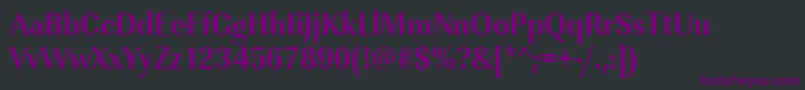 UrwimperialtextnarBold Font – Purple Fonts on Black Background