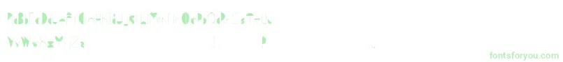 Metis-Schriftart – Grüne Schriften auf weißem Hintergrund