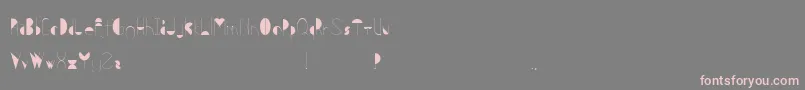 Metis Font – Pink Fonts on Gray Background