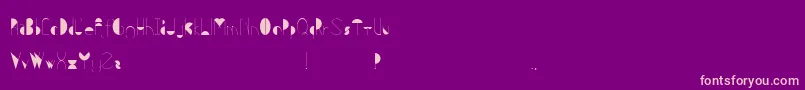 Metis Font – Pink Fonts on Purple Background