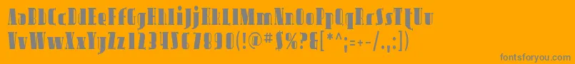 Sfavondalecond Font – Gray Fonts on Orange Background