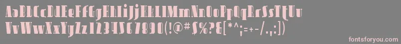 Sfavondalecond Font – Pink Fonts on Gray Background