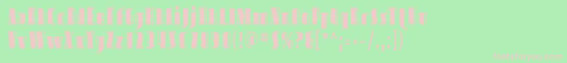 Sfavondalecond Font – Pink Fonts on Green Background
