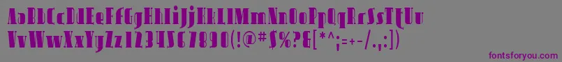 Шрифт Sfavondalecond – фиолетовые шрифты на сером фоне