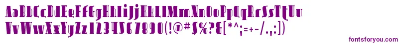 Sfavondalecond Font – Purple Fonts on White Background