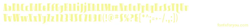 Sfavondalecond-fontti – keltaiset fontit