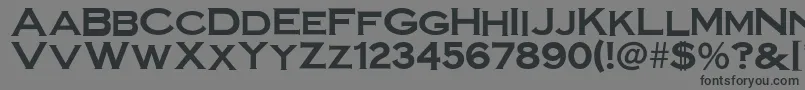 SteelplategothicboldNormal Font – Black Fonts on Gray Background