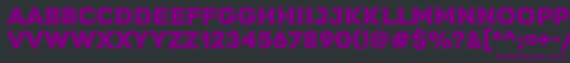 GretarosRegular Font – Purple Fonts on Black Background