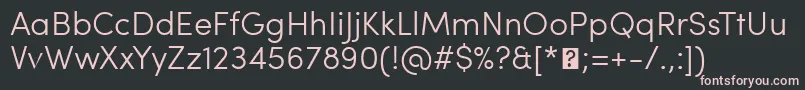 SofiaProLight Font – Pink Fonts on Black Background