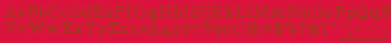 Шрифт Aniditalini – коричневые шрифты на красном фоне