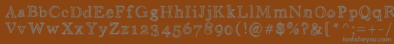 More about Aniditalini Font Aniditalini Font – Gray Fonts on Brown Background