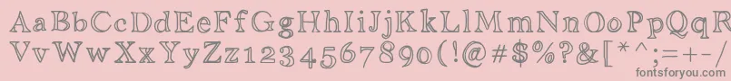 More about Aniditalini Font Aniditalini Font – Gray Fonts on Pink Background