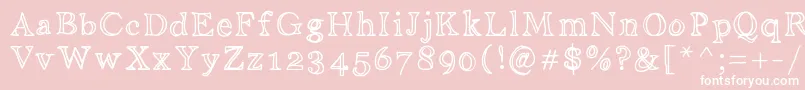 En savoir plus sur la police Aniditalini Police Aniditalini – polices blanches sur fond rose