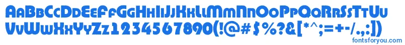 Шрифт ABighaustitulrgExtrabold – синие шрифты