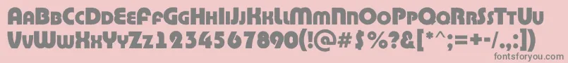 ABighaustitulrgExtrabold Font – Gray Fonts on Pink Background