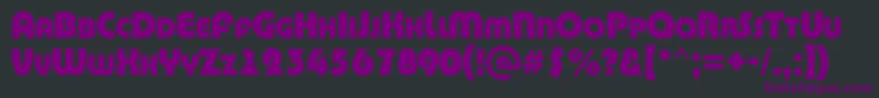 Шрифт ABighaustitulrgExtrabold – фиолетовые шрифты на чёрном фоне