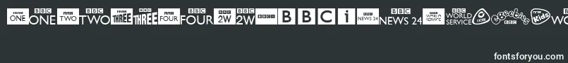 BbcTvChannelLogos-fontti – valkoiset fontit