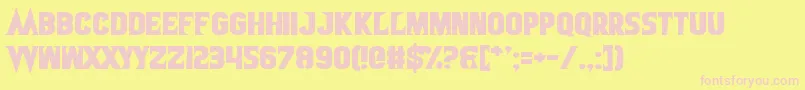 VealNerve Font – Pink Fonts on Yellow Background