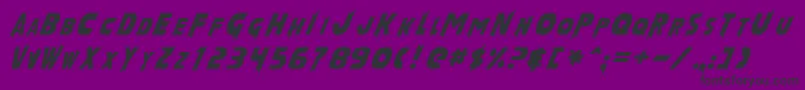 LaserRod Font – Black Fonts on Purple Background