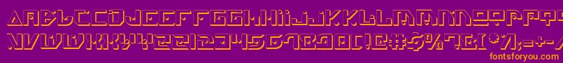 fuente GenerationNthShadow – Fuentes Naranjas Sobre Fondo Morado