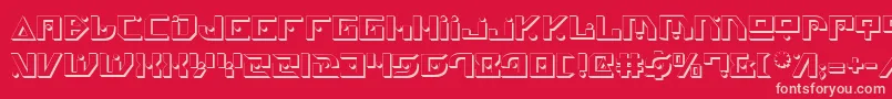 GenerationNthShadow Font – Pink Fonts on Red Background