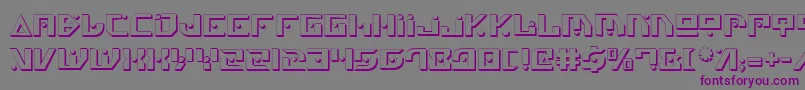 GenerationNthShadow Font – Purple Fonts on Gray Background