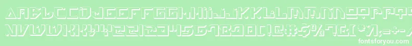 GenerationNthShadow Font – White Fonts on Green Background