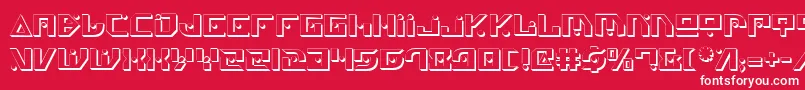 GenerationNthShadow Font – White Fonts on Red Background