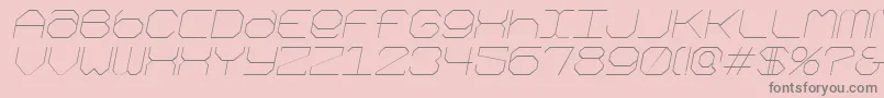 Kimonoi Font – Gray Fonts on Pink Background