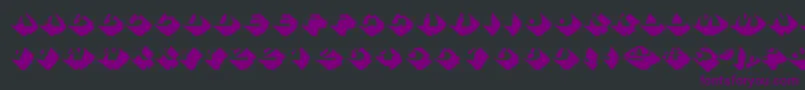 Police SumoHeavy – polices violettes sur fond noir