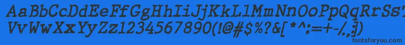 Wbxgti Font – Black Fonts on Blue Background