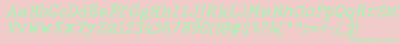 Wbxgti Font – Green Fonts on Pink Background