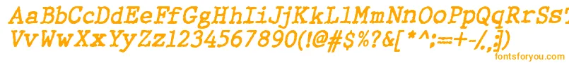 Wbxgti Font – Orange Fonts on White Background