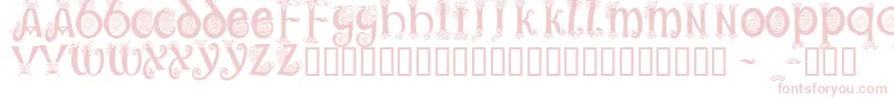 Trueheartc Font – Pink Fonts on White Background