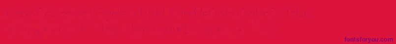 Kgprimarydots Font – Purple Fonts on Red Background
