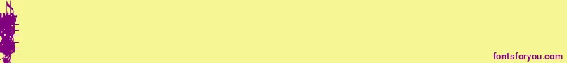 ConcertoSsi Font – Purple Fonts on Yellow Background
