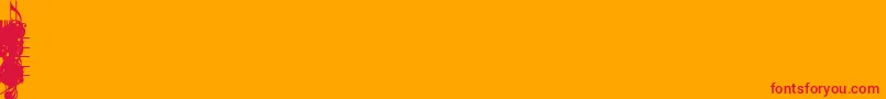 ConcertoSsi Font – Red Fonts on Orange Background