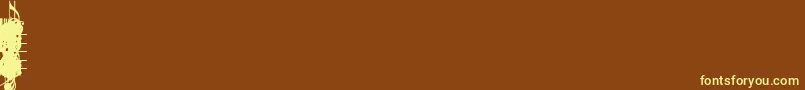 ConcertoSsi Font – Yellow Fonts on Brown Background