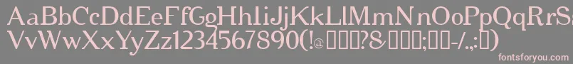 Cipher ffy Font – Pink Fonts on Gray Background